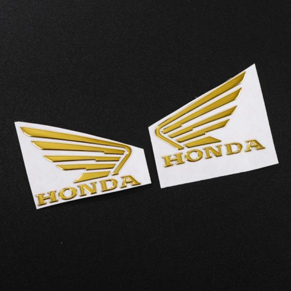 �z���_ �X�e�b�J�[ �E�C���O�}�[�N �G���u���� 3D ���̃X�e�b�J�[ HONDA �o�C�N �J�X�^�� �I�[�g�o�C ���� ���i�摜2