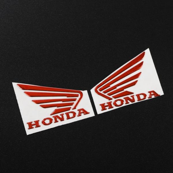 �z���_ �X�e�b�J�[ �E�C���O�}�[�N �G���u���� 3D ���̃X�e�b�J�[ HONDA �o�C�N �J�X�^�� �I�[�g�o�C ���� ���i�摜4