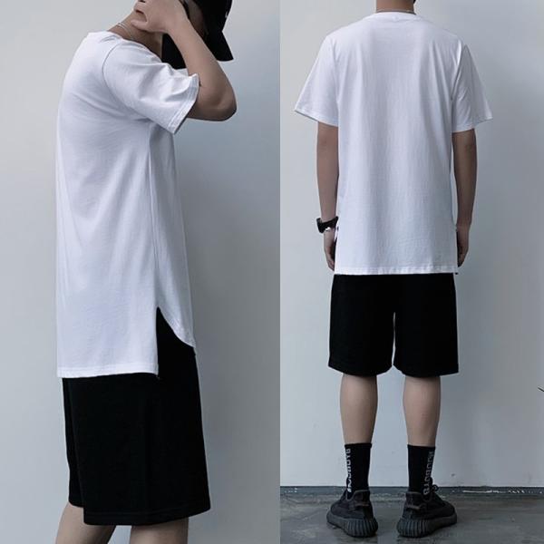 半袖 Tシャツ メンズ 無地 丈長 ロング丈 綿100 ラウンド スクエア Buyee Buyee Japanese Proxy Service Buy From Japan Bot Online