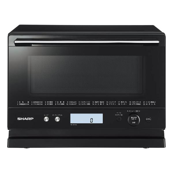 未使用品　SHARP オーブンレンジ　ブラック シャープ オーブンレンジ 18L 1段調理 RE-WF182-B ブラック : TNK