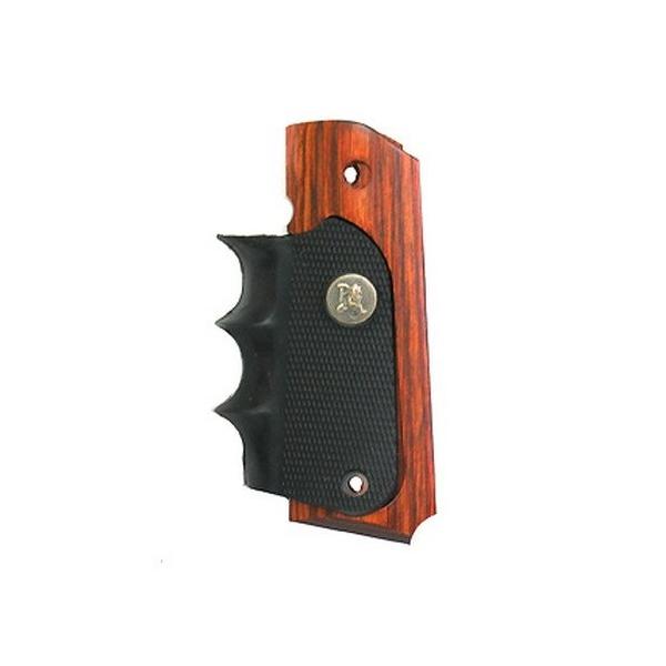 美品　パックマイヤー木製 ラバーグリップ M1911A1 コルト ガバメント ☆パックマイヤー 1911用 ラミネートウッド/ラバー製 グリップ