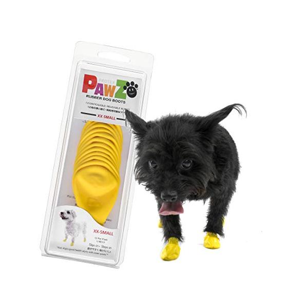 他サイト： ポウズ (PAWZ) ラバードッグブーツ 日本限定パッケージ イエロー XXS サイズの商品画像