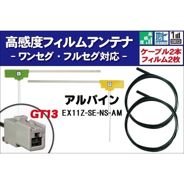 ALPINE（アルパイン） フィルムアンテナ 右1枚 左1枚 EX11Z-SE-NS-AM