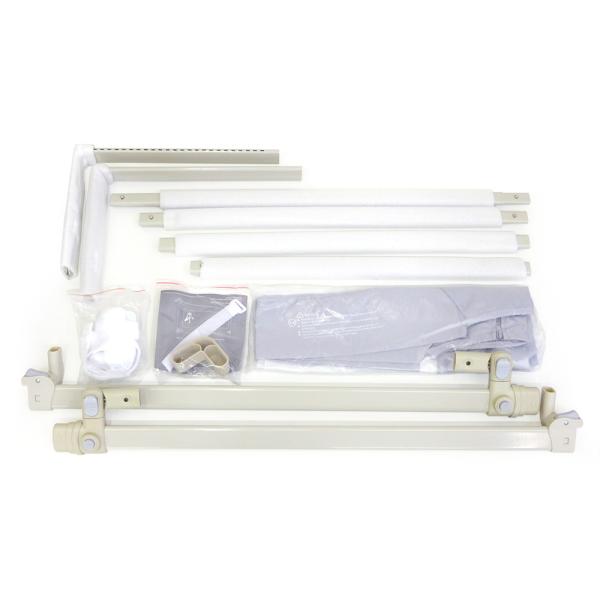 ベッドフェンス/ベッドガード 1枚 幅140cm グレー【商品説明】お子様のベッドからの転落防止に！シンプルで使いやすいベッドフェンス！●72〜100cmまでの24段階高さ調節可能！　厚さ30cmまでのマットレスに対応！●フェンスの色はシッ...