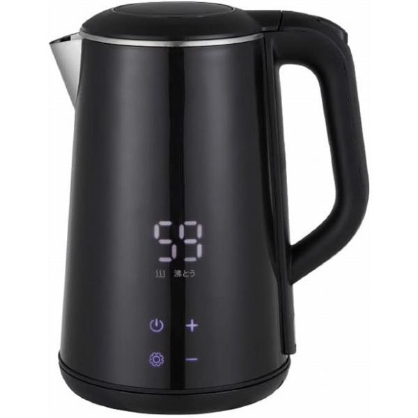 [Release date: December 3, 2024]20℃〜100℃/5℃ごとに最短で沸かせる温度設定機能内蔵。しかも設定した温度で保温可能。1200Wのハイパワーで1.6Lの容量を約6分で高速沸騰。（1L/20℃：約20秒　5...
