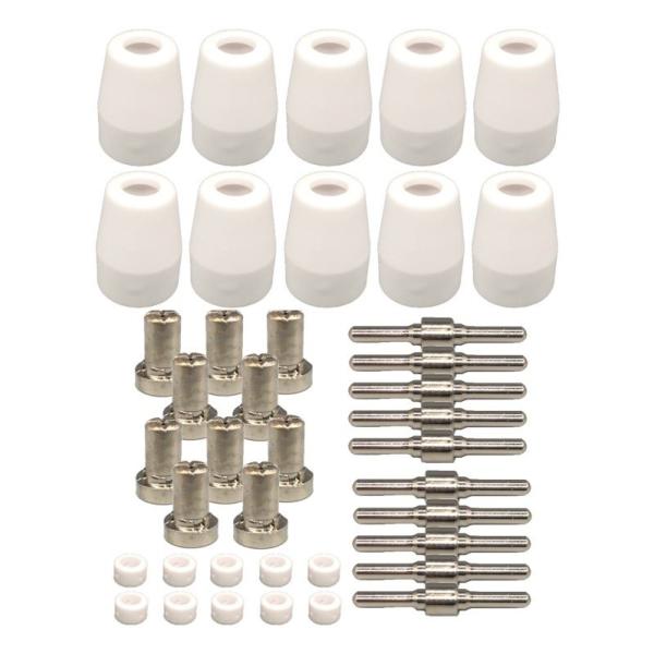 プラズマトーチカットCUT40/416用消耗品各10セット（電極、チップ、カップ）