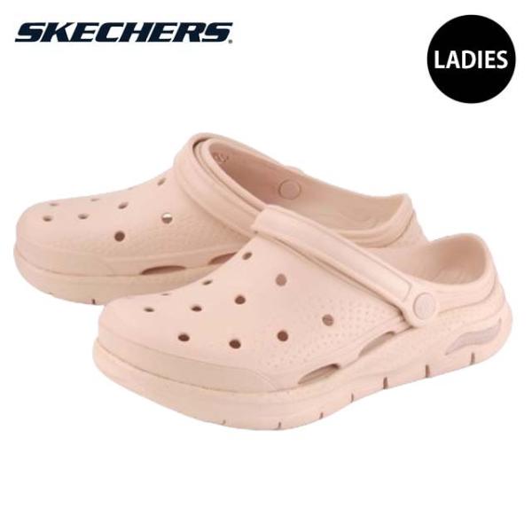 SKECHERS 111385 サンダル レディース スケチャーズ クロッグ サボ 2WAY 耐水 つっかけ プチプラ キャンプ アウトドア 海 ご近所 アーチフィット