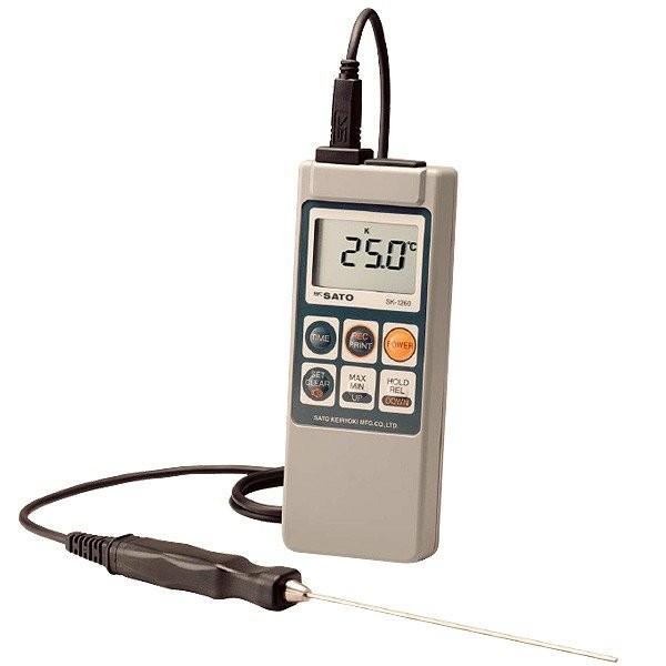 skSATO メモリ機能付防水型デジタル温度計 SK-1260（標準センサSK
