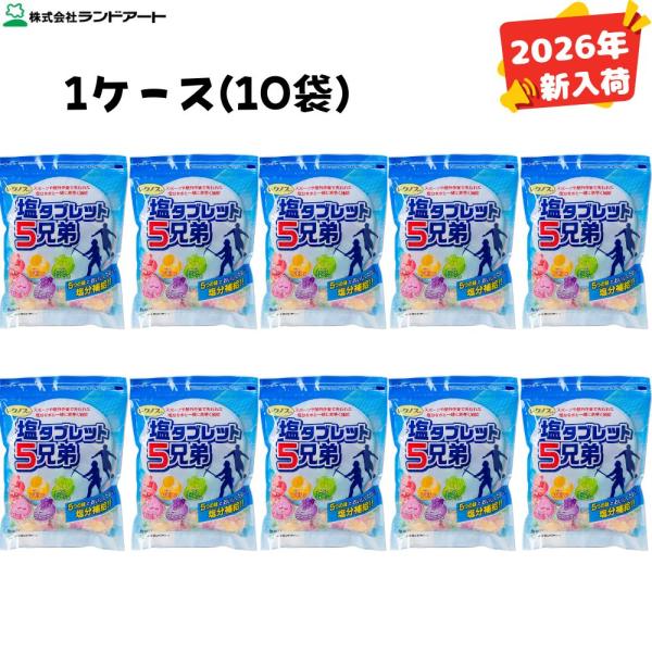 ☆☆☆【2026年最新入荷】☆☆☆●箱買い応援セール品　1ケース(500ｇ袋×10袋) 約1850粒●【商品説明】梅味・レモン味・ミックスフルーツ味・ピーチ味・グレープ味の5つの味が楽しめます。― タブレットタイプのポイント ―・噛み砕きや...