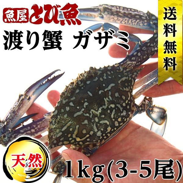 ワタリガニ ガザミ 約1kg 3 5尾 活〆 天然 若狭小浜 タイワンガザミ 送料無料 Watarigani 魚屋 とび魚 通販 Yahoo ショッピング
