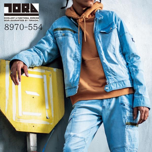 HEIHEI☆ボアチェックライダースジャケット ブルー heiheiボア