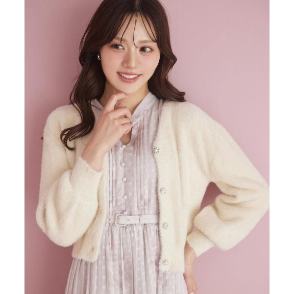 tocco closet（トッコ クローゼット） 多種ビジュー釦シャギーニット