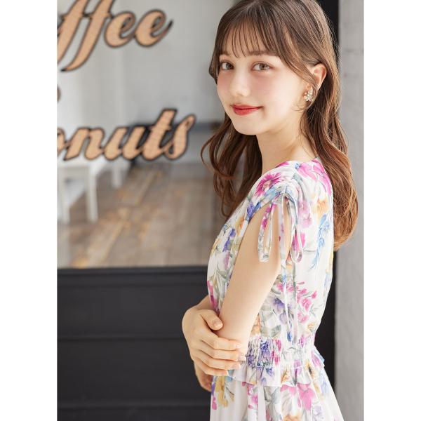 tocco closet（トッコ クローゼット） 肩ドロストリボン付きフラワー