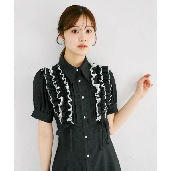 tocco closet（トッコ クローゼット） フリル＆リボン付きバックレース