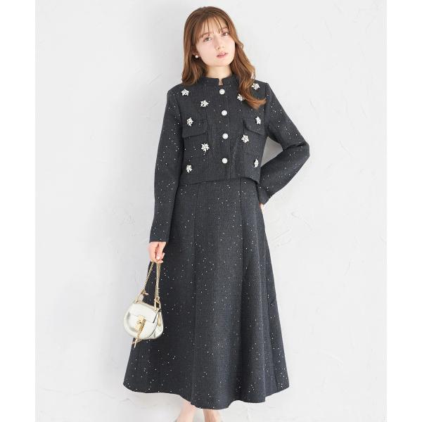 tocco closet（トッコ クローゼット） ビジュー付きスパンコール