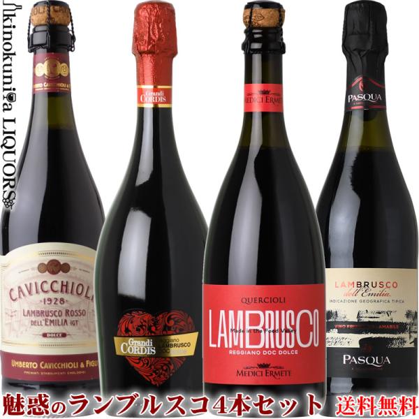 〜セット内容〜●パスクア / ランブルスコ・デッレミリア [NV] 赤 微発泡●チェヴィコ / グランディ・コルディス ランブルスコ・ドルチェ [NV] 赤 微発泡●カビッキオーリ / ランブルスコ ロッソ ドルチェ [NV] 赤 微発泡●...