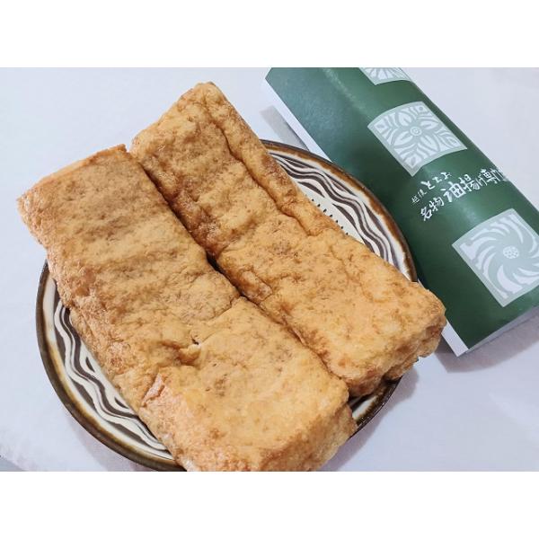 枡忠油揚げ店　栃尾の油揚げ■栃尾あぶらげ 5枚包が二つ1枚　約 縦20cm 横7cm 厚さ3cm　重さ約140g■原材料　丸大豆（遺伝子組換えでない）菜種油、凝固剤（塩化マグネシウム＝にがり）■賞味期限　出荷日（製造日）を入れ　5日間■保存...