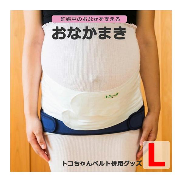 おなかまき L サイズ 腹直筋離開 予防 妊娠後期 腹 下垂 腰痛 切迫 おなかの張り トコちゃんベルト 青葉 [M便 1/3]