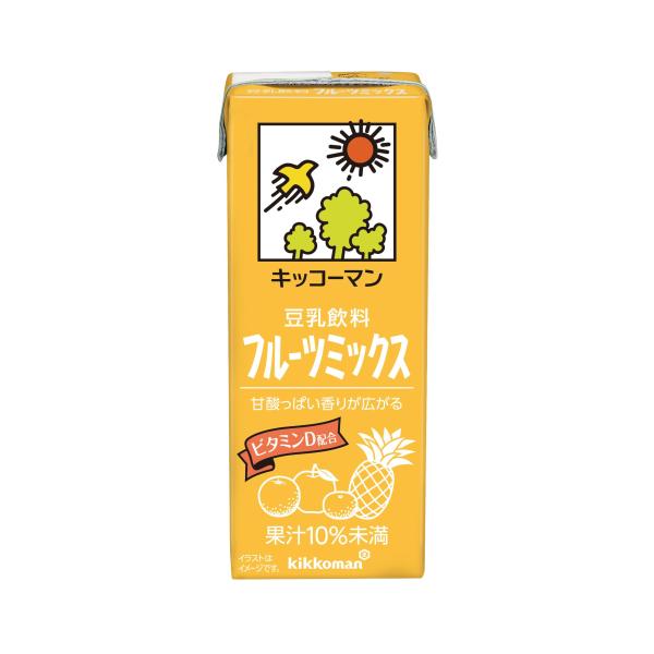 他サイト： キッコーマン 豆乳飲料 フルーツミックス 200ml ×18本の商品画像