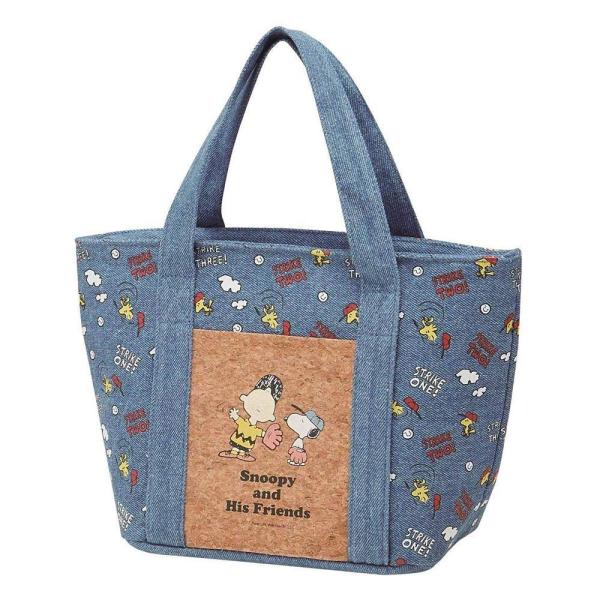 他サイト： スケーター(Skater) 保冷バッグ トートバッグ ランチバッグ コルクポケット付 スヌーピー KBCO3-Aの商品画像
