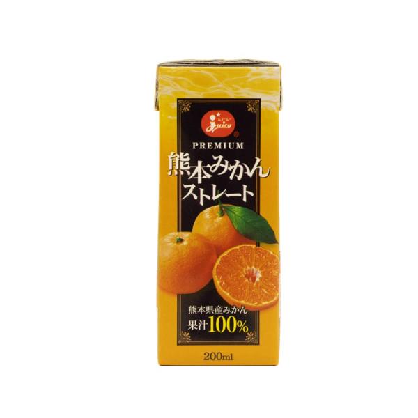 他サイト： juicy ジューシー 熊本みかんストレート 200ml×24本の商品画像