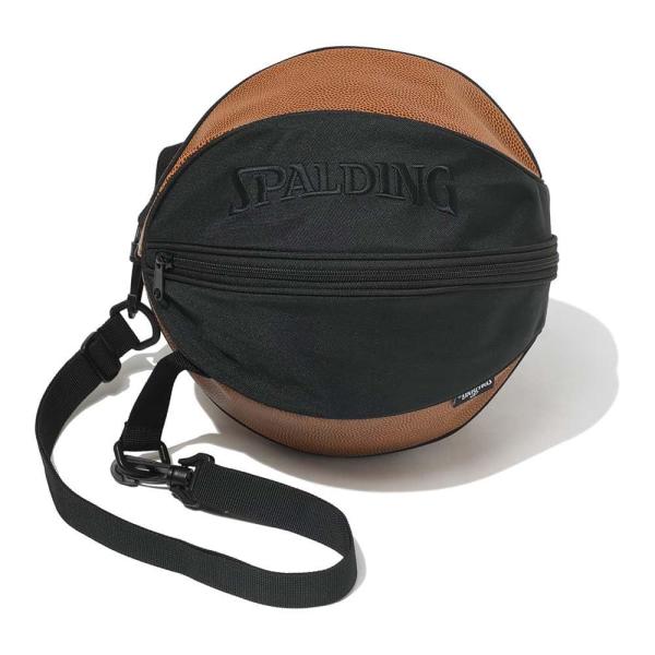 他サイト： SPALDING (スポルディング) ボールバッグ クラシック マルチ ブラック×ブラウン 直径27cm 42-008CBの商品画像