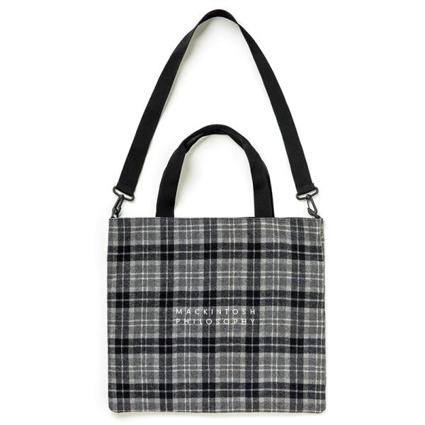 【美品】マッキントッシュフィロソフィー シルバー 2WAY トート　ショルダー 美品】マッキントッシュフィロソフィー シルバー 2WAY トート
