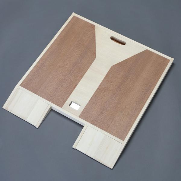 車椅子のまま測れる！Bluetooth対応 木製デジタル体重計 車椅子に乗ったまま測れる体重計 車イス 車いす スケール 静岡県産