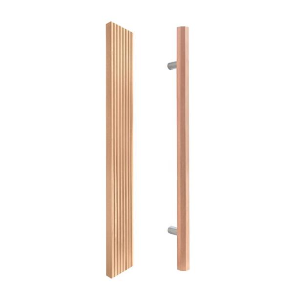 丸喜金属本社 MK サウナハンドル (押板＋八角ハンドル) MDW-420 /1組