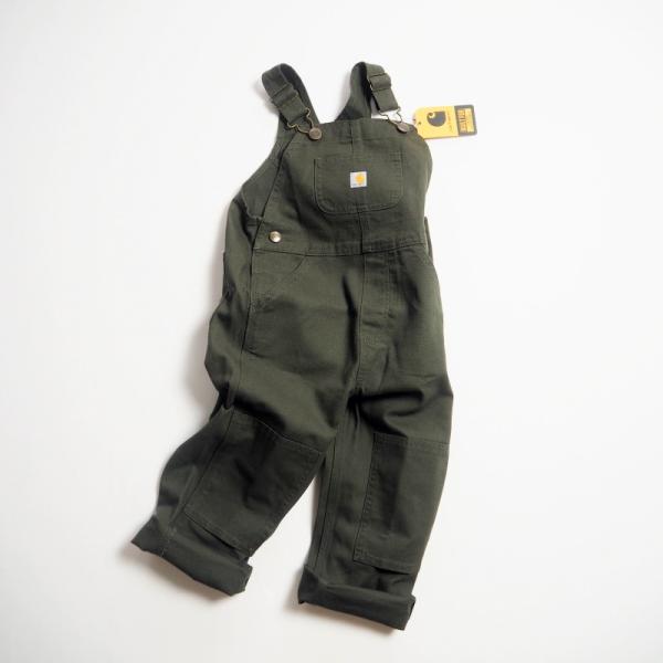 希少　ヴィンテージカーハート　キッズ　オーバーオール　アメリカ製 Carhartt CARHARTT KIDS カーハートキッズ オリーブダック