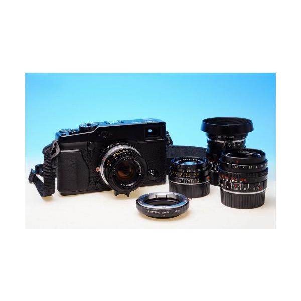 対応カメラ:フジFX 対応レンズ:ライカM使用方法:カメラ設定はマニュアルか絞り優先AEに設定。レンズのピントリング・絞りリングで合わせます。絞り込み測光の為、絞りを開放にしてピントを合わせます。 電子接点は使えませんのでオートフォーカス機...