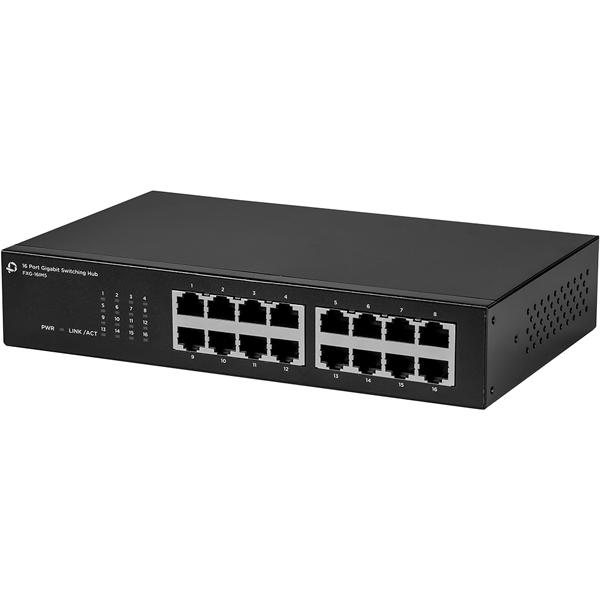 プラネックスコミュニケーションズ FXG-16IM5 Giga対応 16ポート 電源内蔵スイッチングハブ（メタル筐体）