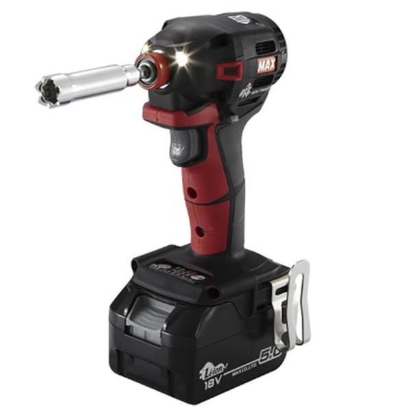 【値下げ特価品】【中古美品】MAX　ブラシレスインパクトドライバー　PJ-ID152　18V5.0Ah　バッテリー1個・充電器・ケース付き【ハンズクラフト熊本けやき通り店】 マックス（MAX） MAX 18V(5.0Ah)型枠用ブラシレスインパクトドライバ