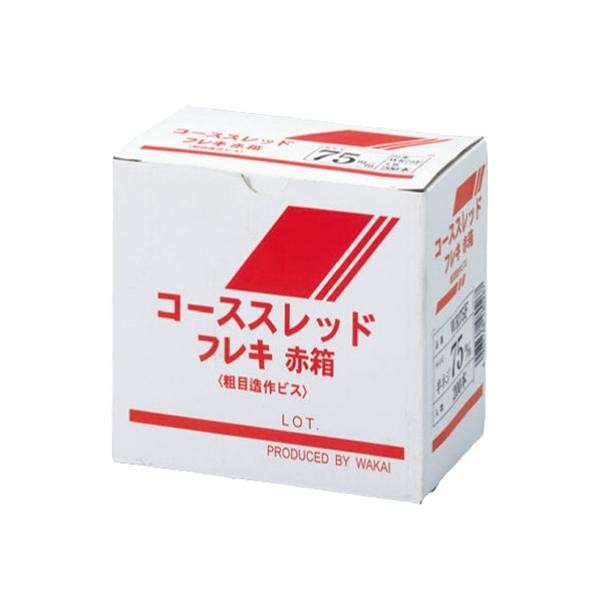 【在庫処分品】【2箱限り】コーススレッド フレキ 赤箱 小箱 38mm 1000本