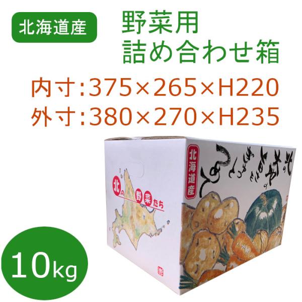 野菜用ダンボール 10kg 北の野菜たち 北海道産 10枚セット : T-style