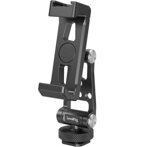 SmallRig コールドシューマウント付き金属製スマホホルダー Metal Phone Support with Cold Shoe Mount 4382