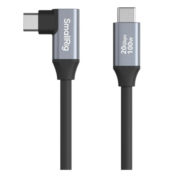 SmallRig USB-C (ストレート) to USB-C (L字) データ転送 ケーブルData Cable | 35cm 4790