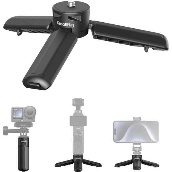 SmallRig ミニ三脚＆グリップ mini Tripod for DJI Osmo Pocket 4P / 4 / 3 and Xtra Muse 6049