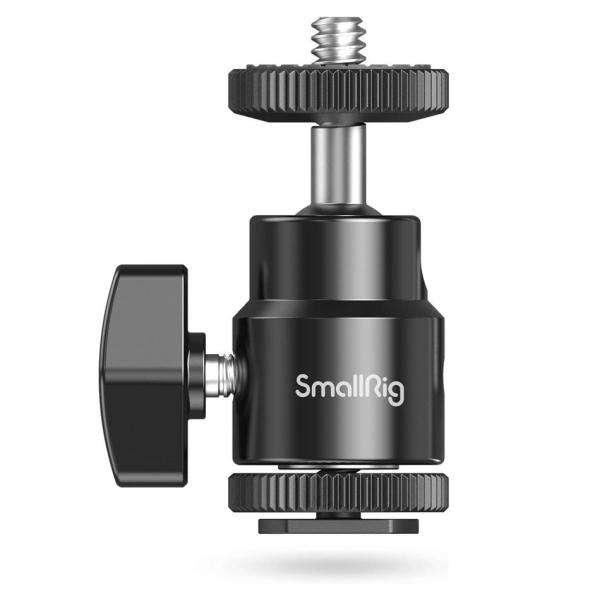 SmallRig コールドシュー ボールヘッド 自由雲台 Cold Shoe to 1/4 -20 Screw Adapter Support 761