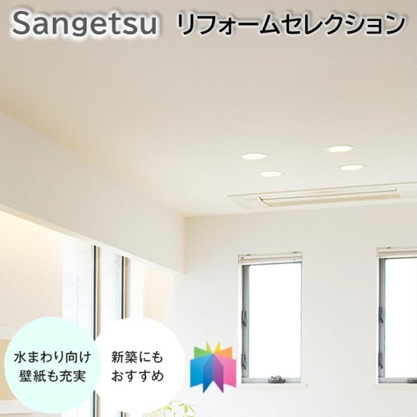 国産壁紙 のりなし壁紙 サンゲツ リフォームセレクション 天井の壁紙 クロス sangetsu 新築 リフォームおすすめ 防かび 吸放湿 5m以上1ｍ単位から注文可能