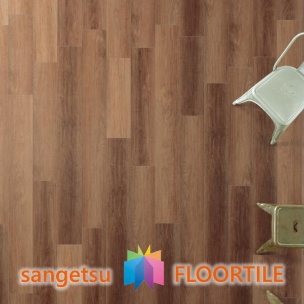 【ケース売】ウッド床材 木目 ブラックウォルナット 185×605×2.5mm/185×900×2.5mm/185×1505×2.5mm WD2075 WD2076 「SANGETSU FLOORTILE 2023-2026」