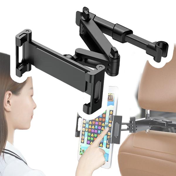 タブレット 車載ホルダー 後部座席  ipad ヘッドレスト モニター タブレット 車用スマホスタンド 伸縮 真ん中 車載用 車内 後部座席用 車載スマホホルダー