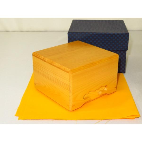 将棋駒箱　高橋徹男作/榧総銀杏面取り将棋駒箱　新品/紙箱付(KH232)