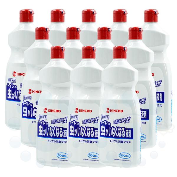 金鳥 トイレの虫がいなくなる液剤 トリプル消臭プラス 500ml×12本 仮設トイレの害虫 悪臭対策 :1012000052005:おそうじラボ 通販 キンチョウ トイレの虫がいなくなる液剤 トリプル消臭プラス 500mL