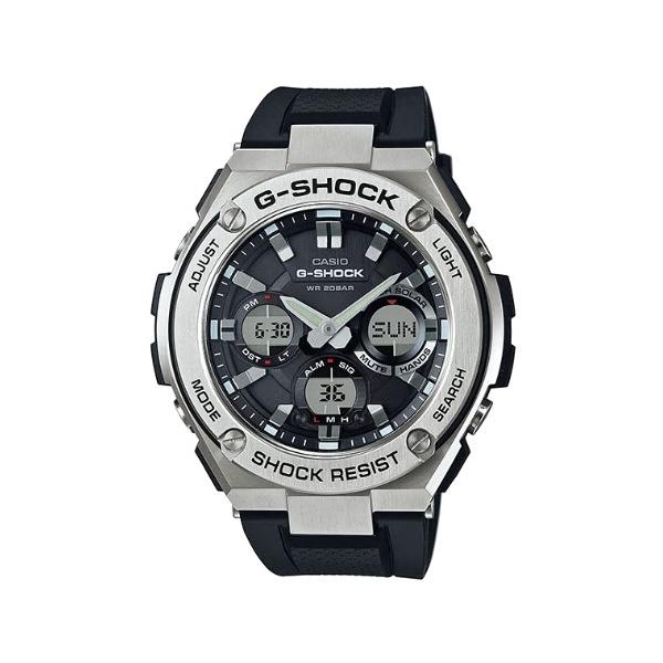 G-SHOCK GST-S110 CASIO 美品 時計 G-SHOCK カシオ CASIO Gスチール G-STEEL ソーラー アナデジ