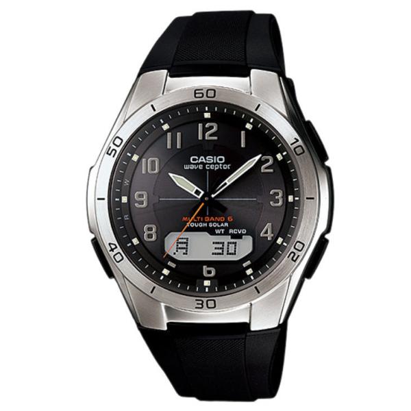 取寄品 正規品 CASIO腕時計 カシオ wave ceptor ウェーブセプター アナログ表示 ソーラー 丸形 クロノグラフ カレンダー WVQ-M410DE-2A2JF メンズ腕時計  送料無料