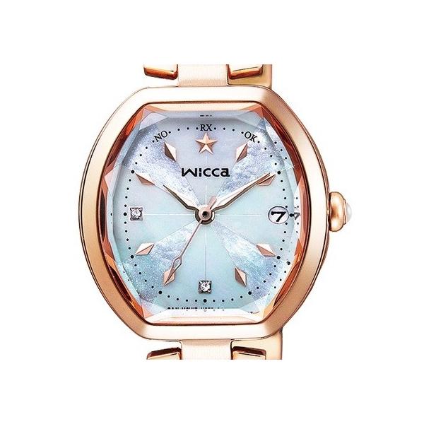 wicca（ウィッカ） KL0-766-91 ソーラーテック電波時計 白蝶貝文字板