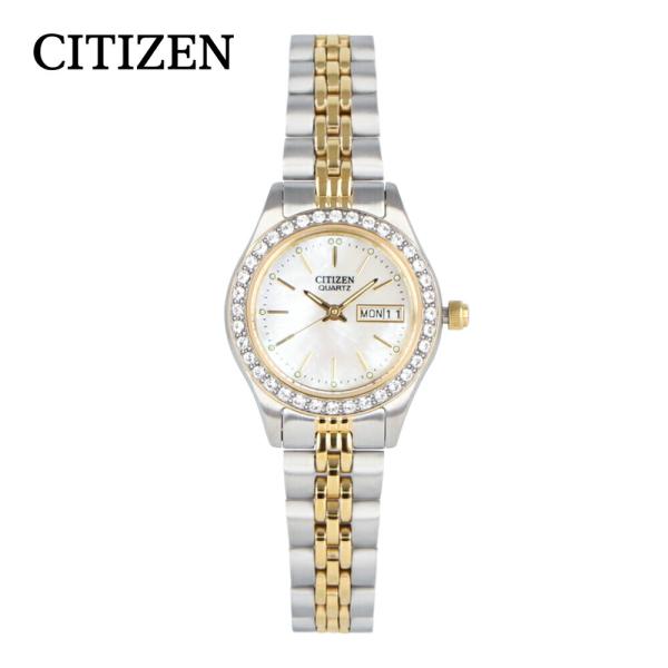 CITIZEN クォーツ アナログ 腕時計 ゴールドレディース 稼働品】シチズン レディース腕時計 ゴールド アンティーク 手