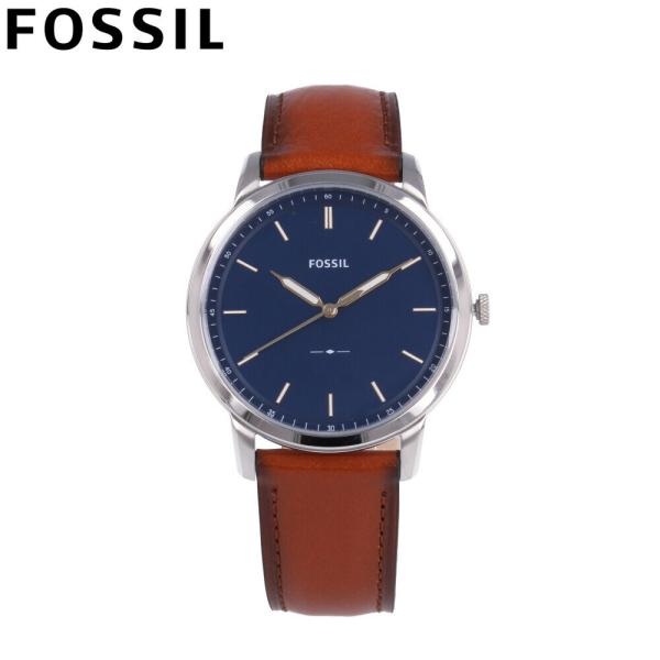 FOSSIL フォッシル腕時計 メンズ レザー ブラウン ブルー カジュアル