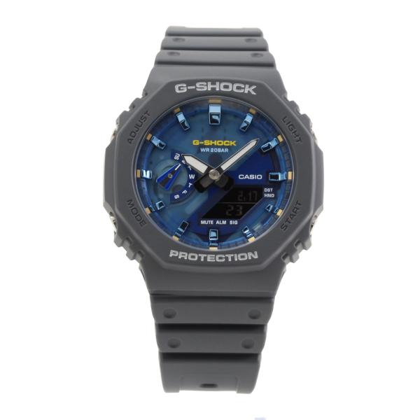 CASIOカシオーク G-SHOCK GA-2100AS 超美品ほぼ未使用 G-SHOCK gショック CASIO GA-2100AS-2A アナデジ クオーツ ネイビー